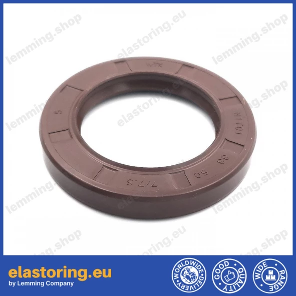 Pressure oil seal 33x50x7/7,5 N1T01 FPM [BABSL]